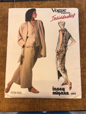 VTG 1986 Vogue Individualist 1693 Issey Miyake Pattern Size 8